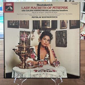 Shostakovich Lady Macbeth Of Mtsensk 3xVinyl LP Box Set 1979 EMI HMV SLS5157
